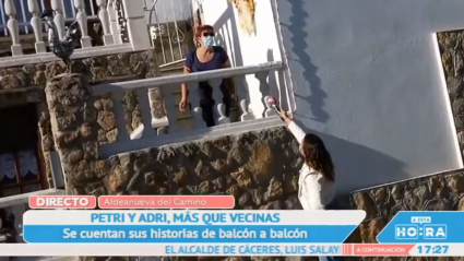 A voces en Aldeanueva del Camino
