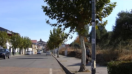 calle de la localidad cacereña de Alcuéscar