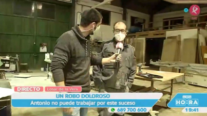 Robo en una carpintería