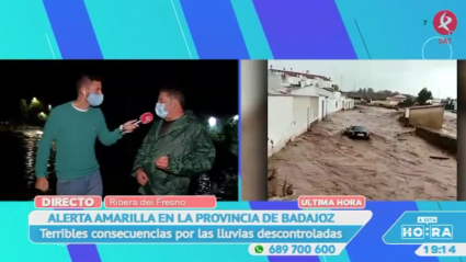 Ribera del Fresno inundada