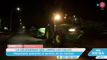 Vegaviana se desinfecta