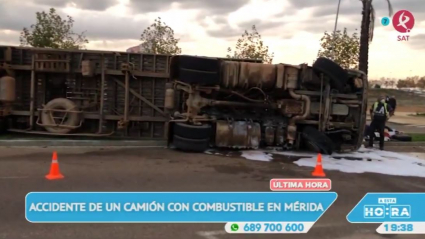 accidente camión mérida