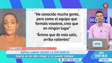 Mensaje de apoyo a sus compañeros