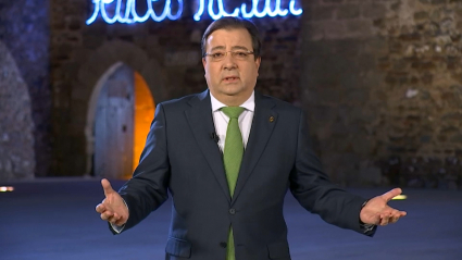 El presidente de la Junta de Extremadura en su discurso de fin de año