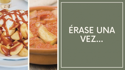 vistas de dos raciones de patatas bravas