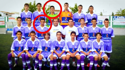 Nando Copete y Sebas Gil en su etapa cadete en el Atlético San José Promesas