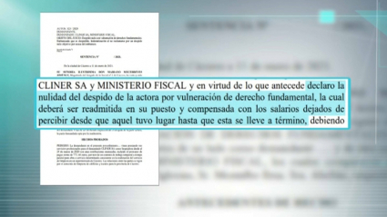 Sentencia por la que deben readmitir a una trabajadora