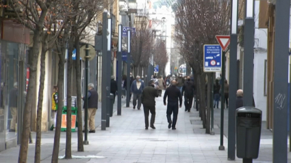 Imagen de la calle Menacho de Badajoz este fin de semana