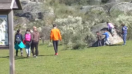 Los Barruecos se llena de visitantes el fin de semana