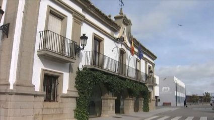 Fachada del Ayuntamiento de San Vicente de Alcántara