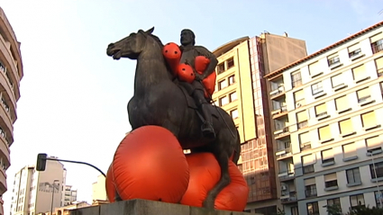 Instalacción artística en Cáceres