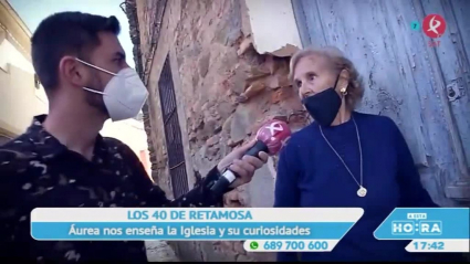 Áurea, vecina de Retamosa con José Domingo Bueno