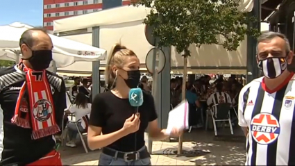Entrevistamos a dos aficionados en la previa del Badajoz-Zamora