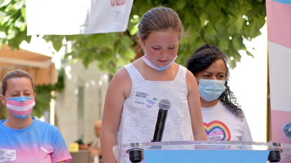 Elsa ha intervenido en la llegada de la bandera trans en Mérida