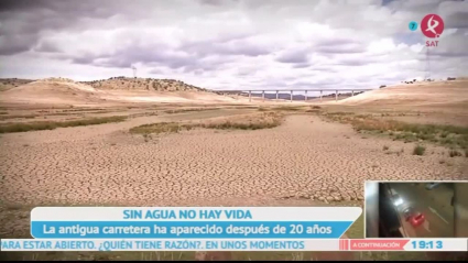 Sequia en el emblase de La Serena