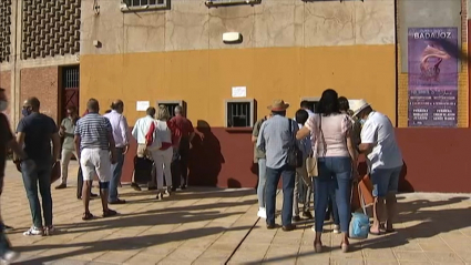 Taquilla de la Plaza de Toros de Badajoz.