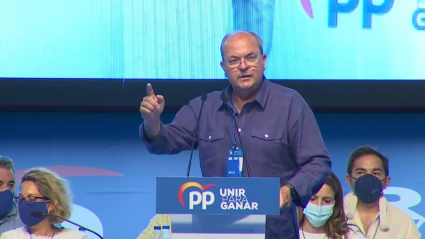 Monago en el congreso del PP de la provincia de Badajoz, donde se ha referido a Plácido Domingo.