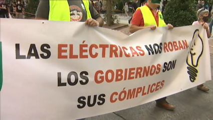 Protesta contra las eléctricas