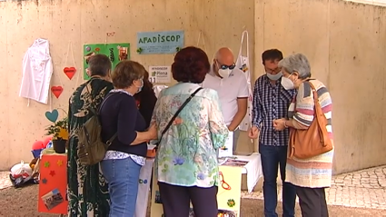 La voluntaria Pepita Pérez en una mesa del Encuentro para la solidaridad y la participación social