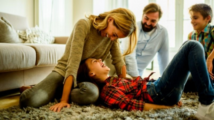 Familia relajada