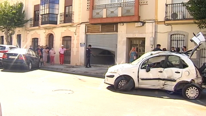 Accidente de tráfico en la Rambla