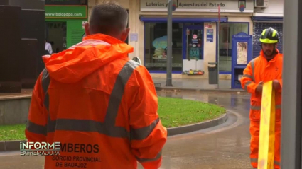 Bomberos en Almendralejo
