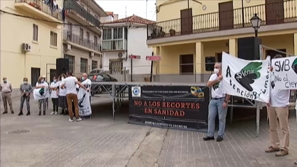 Protesta en Cilleros por las ambulancias