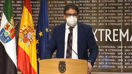 El consejero de Sanidad, José María Vergeles, en rueda de prensa