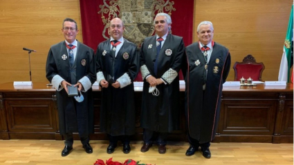 Los cuatro galardonados con la Medalla de la Orden de San Raimundo de Peñafort.