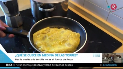 La tortilla con huevos ecológicos