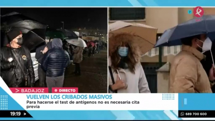 Cribado masivo en Badajoz