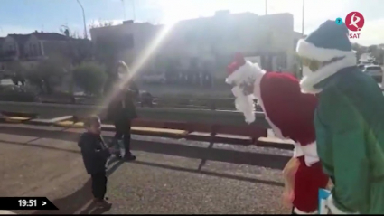 Papá Noel llega al hospital