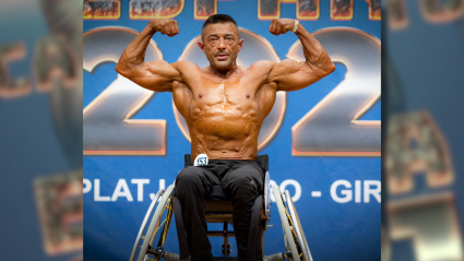 Pedro Burguillos campeón de España de culturismo en silla de ruedas