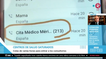 Los centros de salud saturados