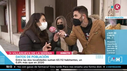 Población en Extremadura