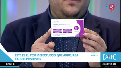 Test de antígenos defectuosos