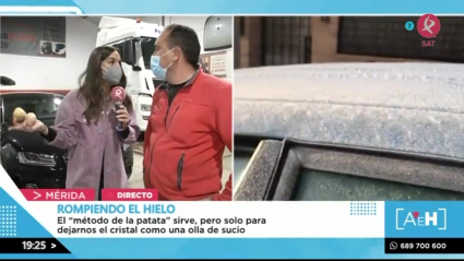 Las heladas en Extremadura