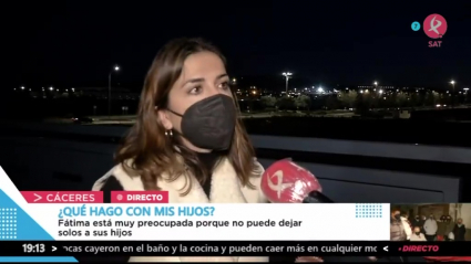Una madre muy preocupada por sus hijos