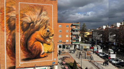 Energía Sostenible, grafiti del placentino Jesús Mateos 'Brea'