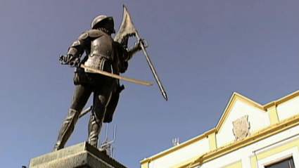 Estatua de Pedro de Valdivia en Villanueva de la Serena