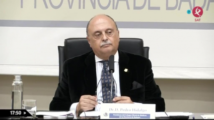El Presidente del Colegio de Médicos de Badajoz