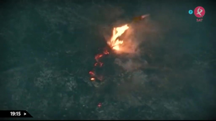 Siguen las labores de la extinción del incendio