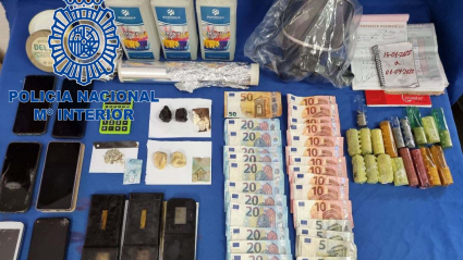 Material intervenido en la operación