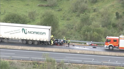 Accidente en A-5 en Romangordo