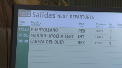 Cartel estación de tren