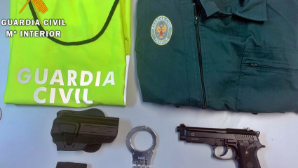 Material intervenido al detenido
