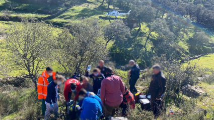 Rescate accidentado quad en Fuentes de León