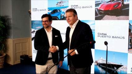 Alejandro Ayala, presidente de Civitas y el director de Puerto Banús