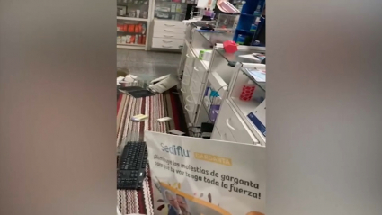 Destrozos en Cáceres