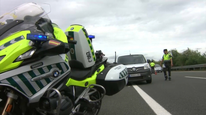 Control de velocidad esta tarde en la A-58 a la altura de Cáceres 